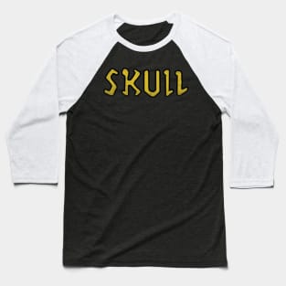 skull distressed Baseball T-Shirt